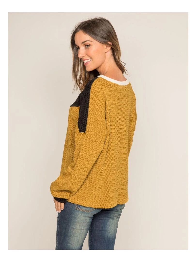 Pull graphique KIWI Noir