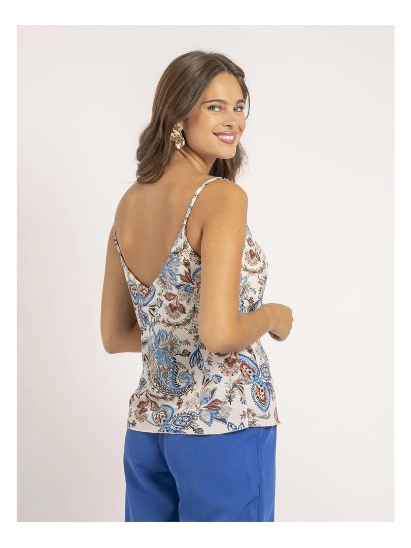 Caraco motifs FARODZE Bleu