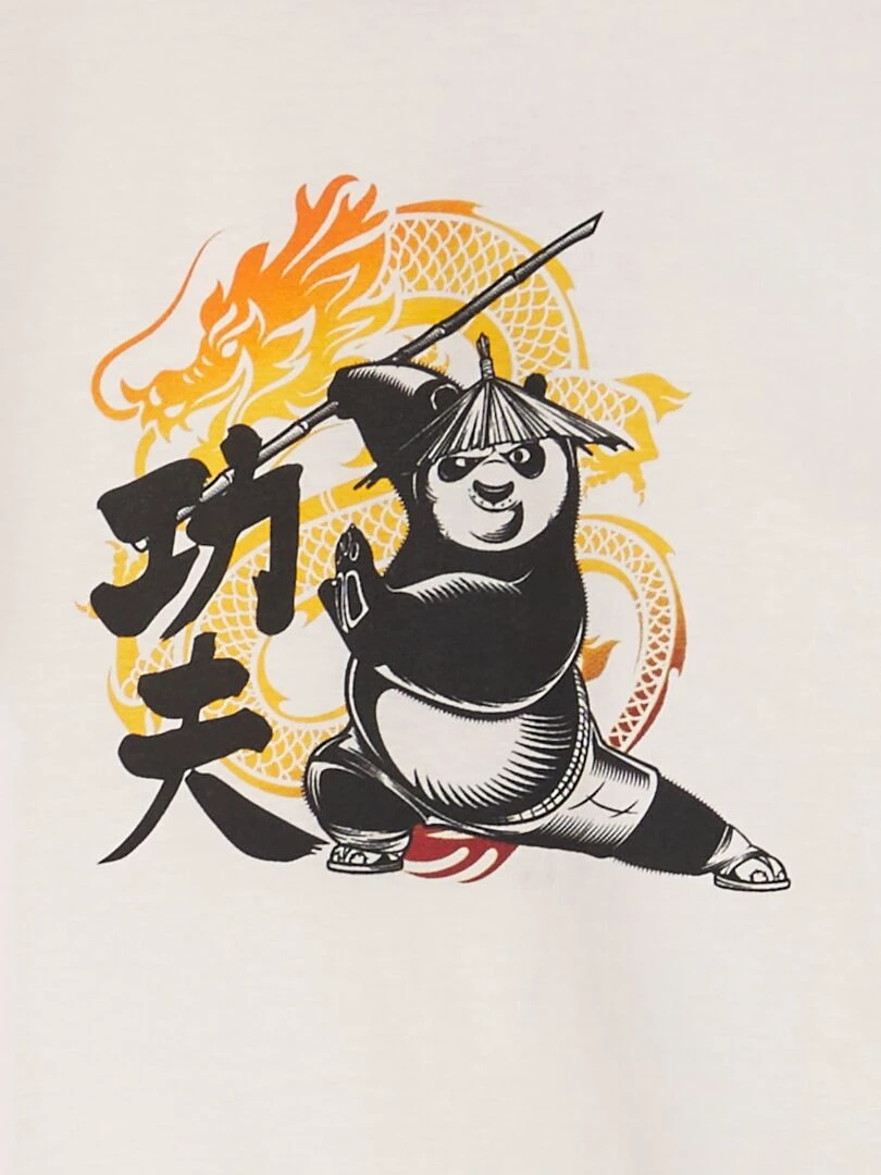 T shirt Kung Fu Panda' Blanc