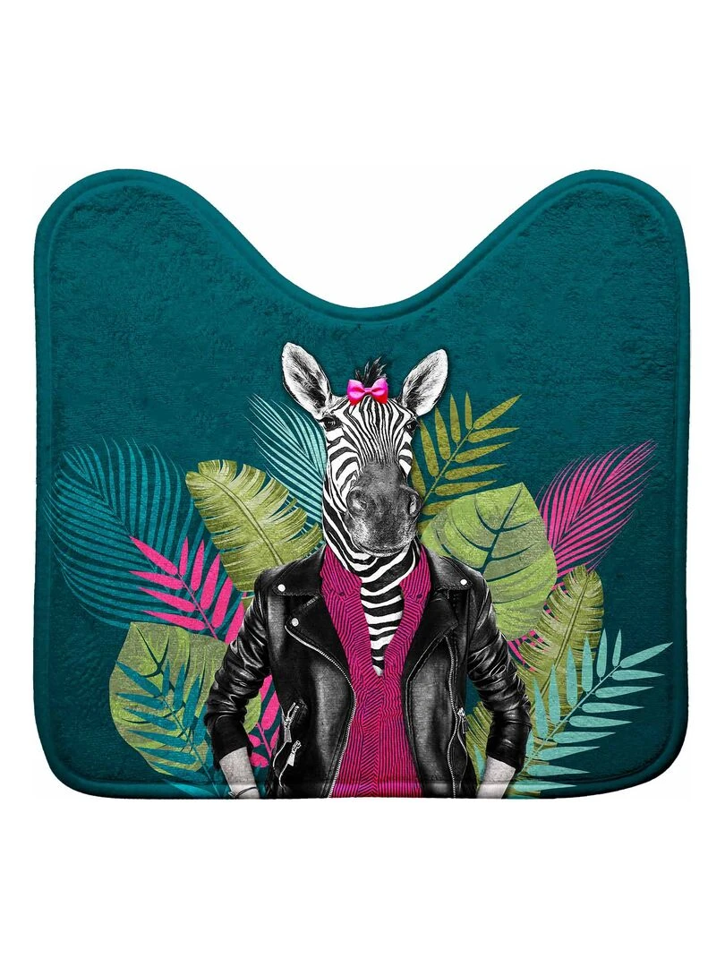 Tapis contour de WC Zebre attitude Vert