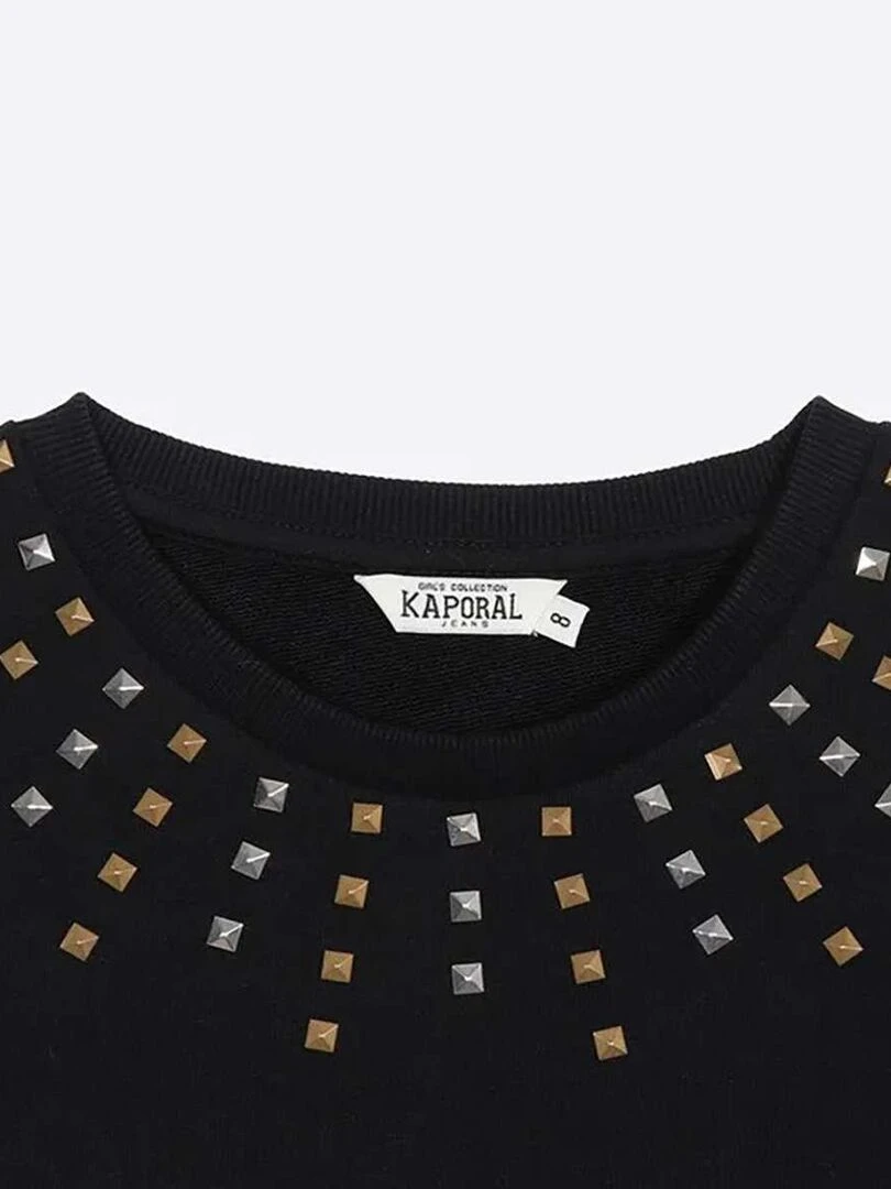KAPORAL   Robe coton unie droite   Noir