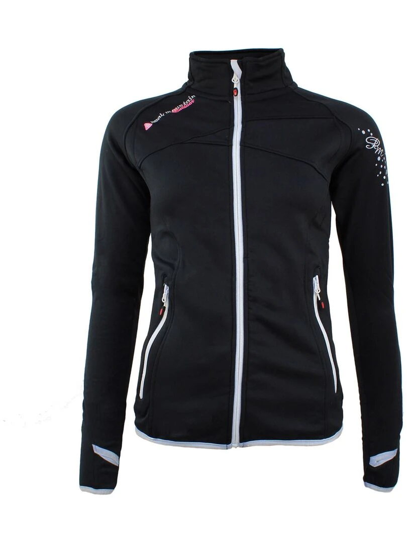 Blouson polarshell femme ACLIMATE Noir Blanc