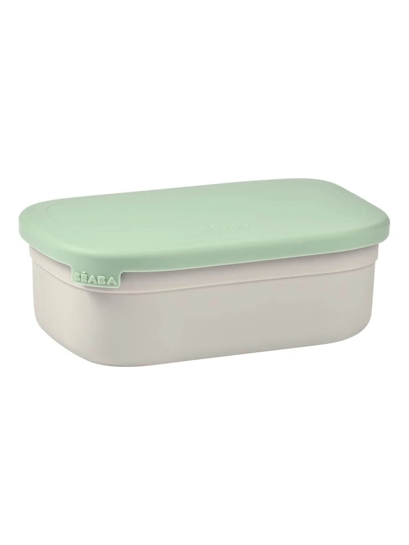 Boîte repas en inox gris velours/vert sauge Vert d'eau