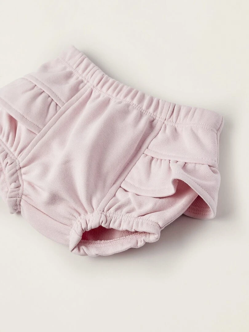 Bloomer avec Volants pour Nouveau Né  NATURE TAKEOVER   Rose clair
