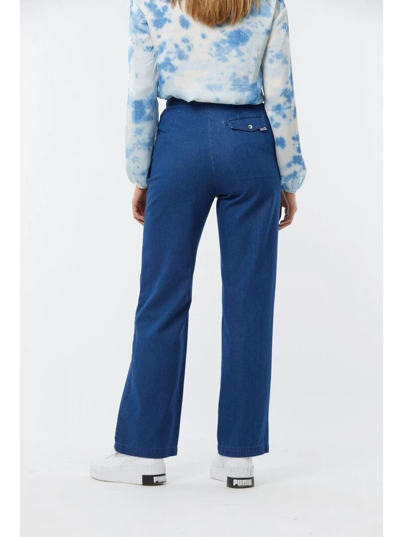 Lee Cooper Pantalon femme lyocell chino JUMMY Bleu