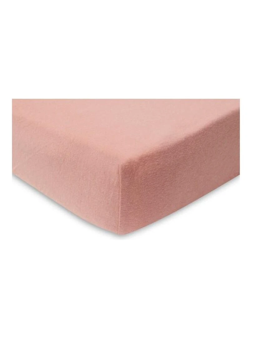 Drap housse Jersey 60x120cm Rose Pale / Rose des bois (2pcs)   Jo   Rose