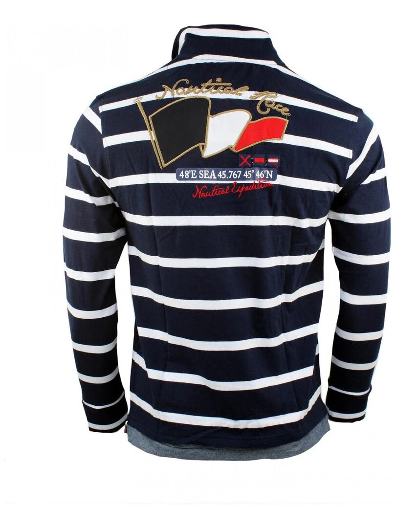 Polo manches longues garçon ECRAOR VENT DU CAP Bleu marine