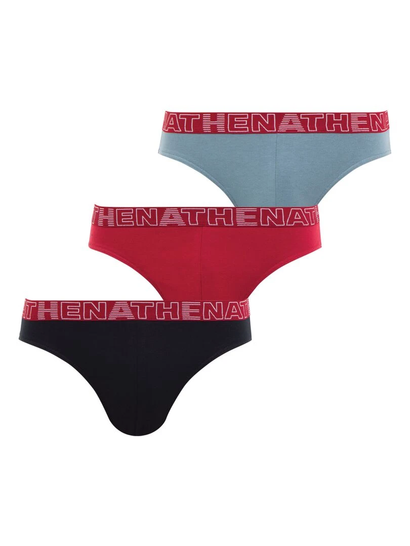Lot de 3 slips homme Eco Pack Bordeaux