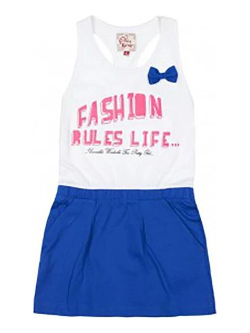 Robe fille FRULES MISS GIRLY Blanc Bleu
