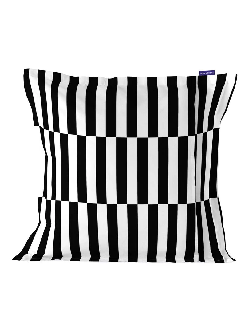 Housse de coussin Walk "Happyfriday" Blanc