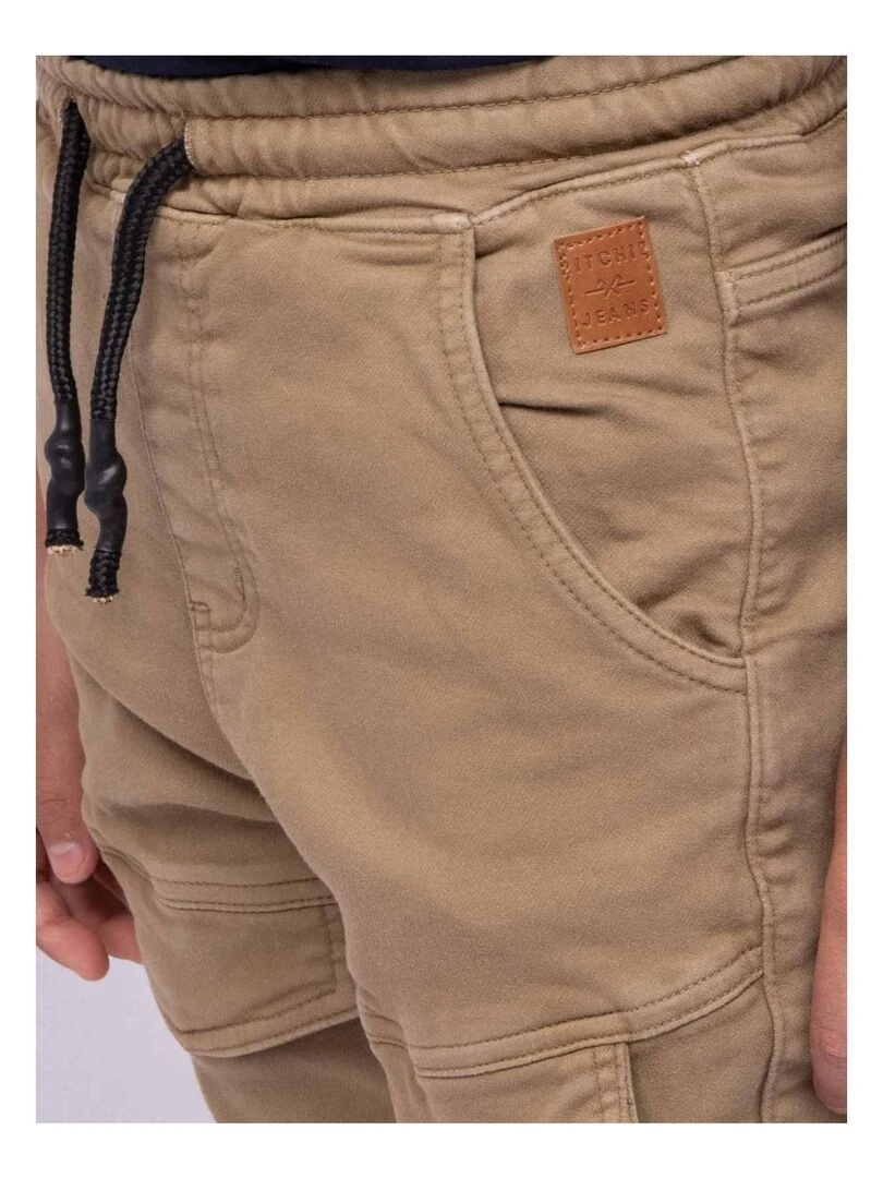 Pantalon battle molleton CLOGO J   Beige