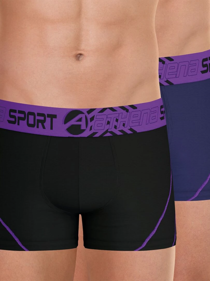 Lot de 2 boxers homme Air Performance Bleu foncé