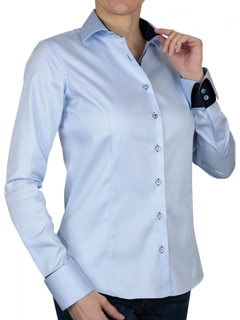 Chemise brodée UBIQUITY Bleu