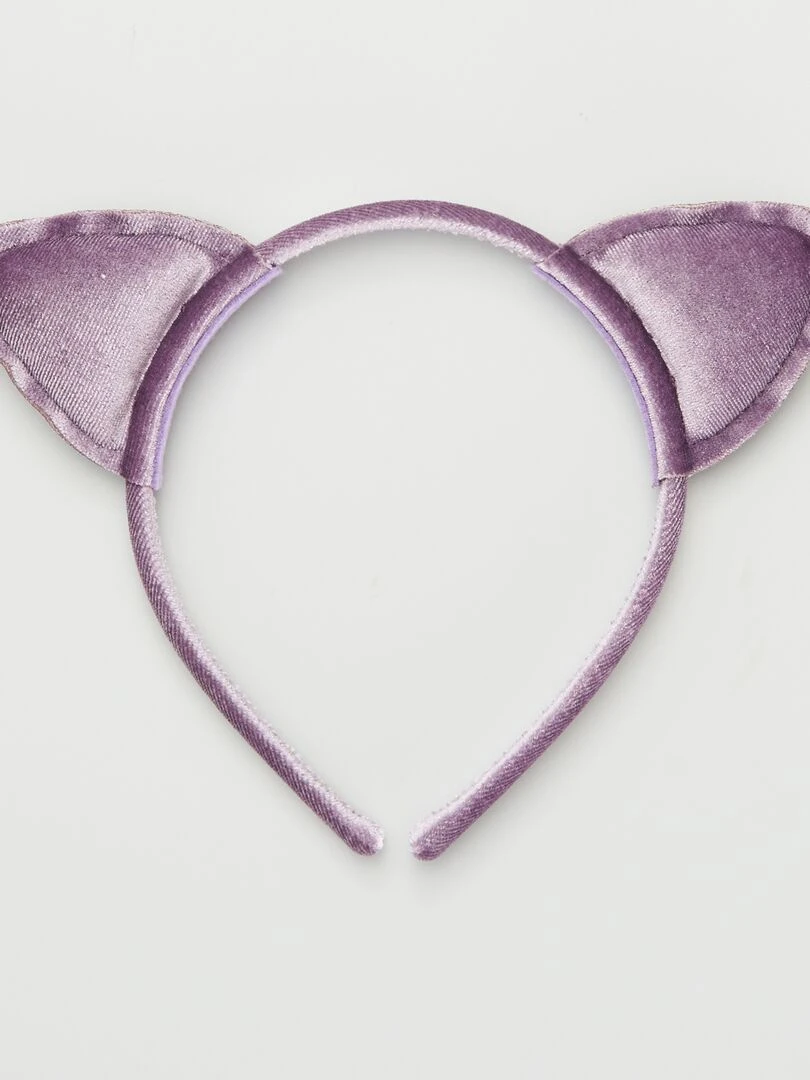 Serre tête oreille de chat Violet