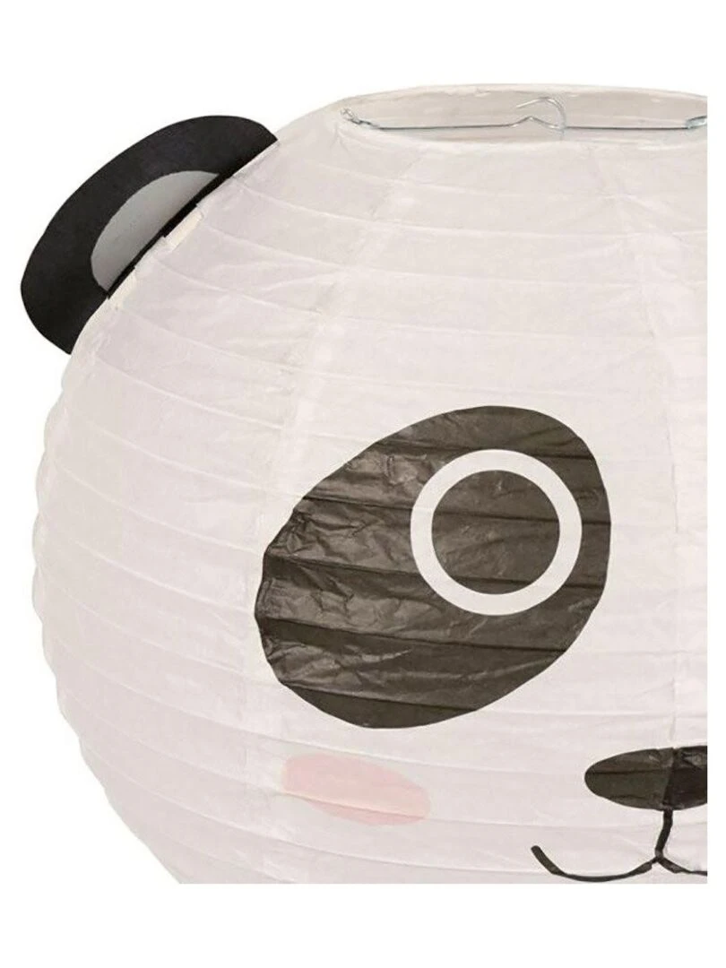 Suspension boule japonaise panda D35 Blanc