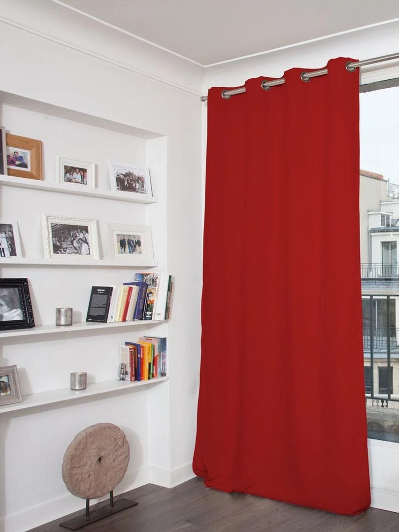 Rideau Phonique Occultant et Thermique "MOONDREAM" Rouge