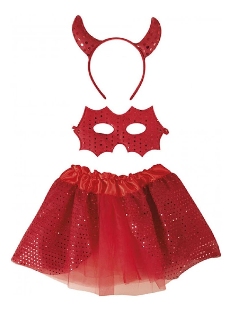 Set diablesse taille unique Rouge