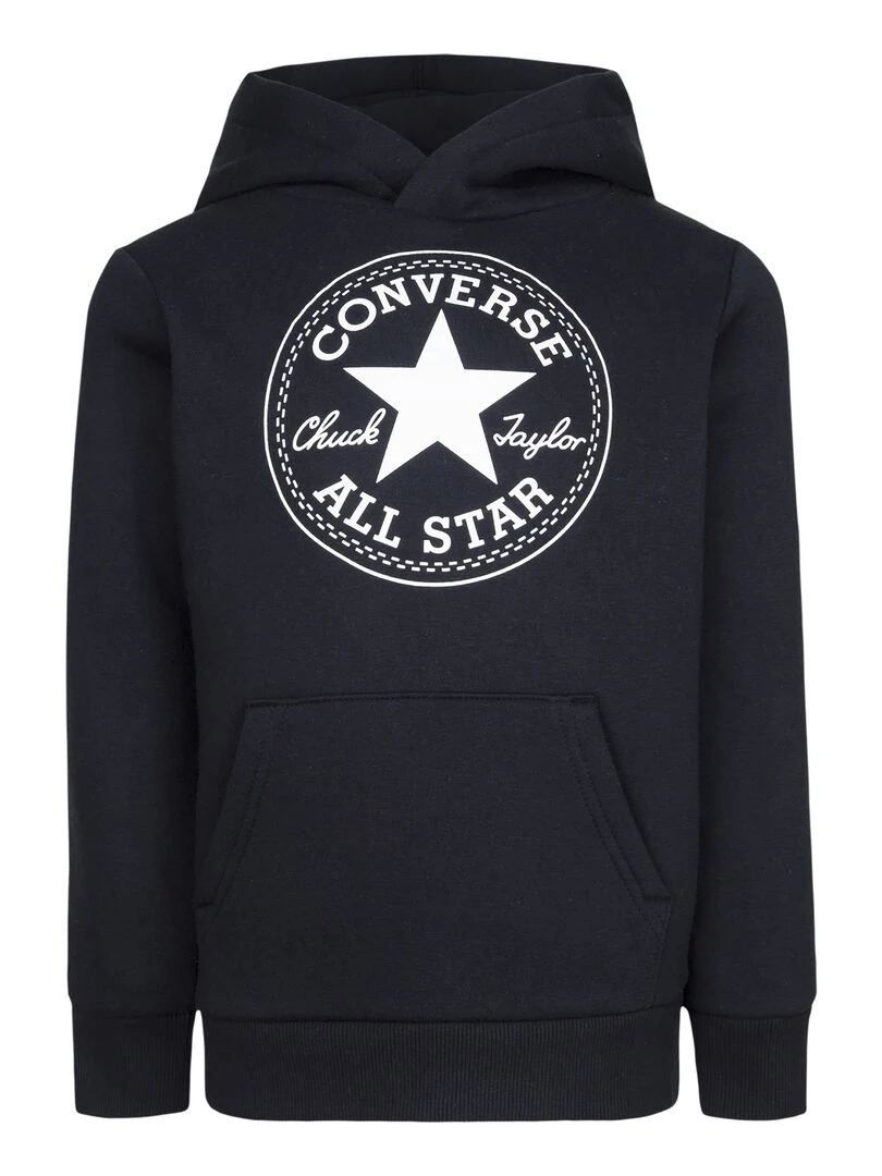 Sweat à Capuche Enfant Converse Noir