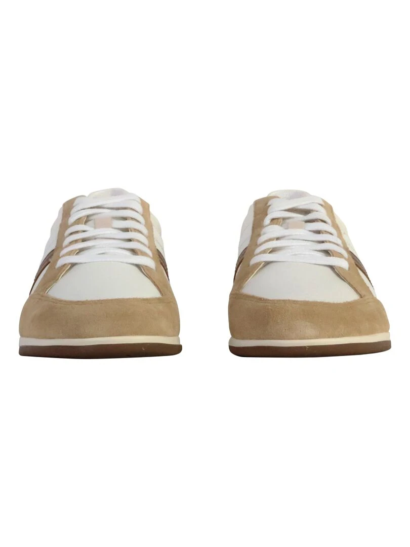 Basket Cuir Geox Renan   Blanc