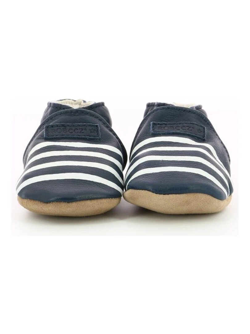 Chaussons Cuir Smart Sailor   Bleu marine