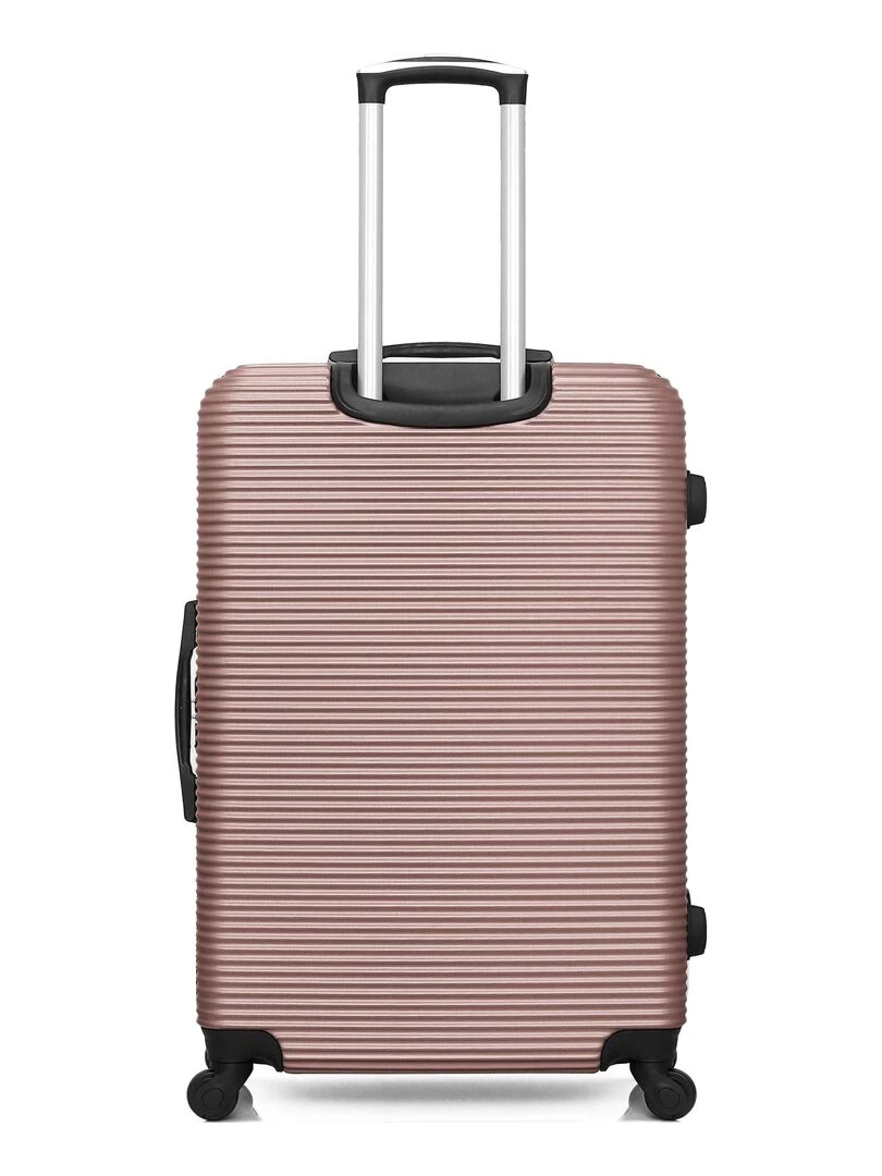LPB LUGGAGE   VALISE GRAND FORMAT ABS MUNICH 4 ROUES 75 CM   Rose