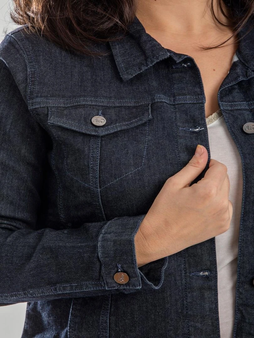 Veste en jeans stretch OBV1 'OBER'   Bleu