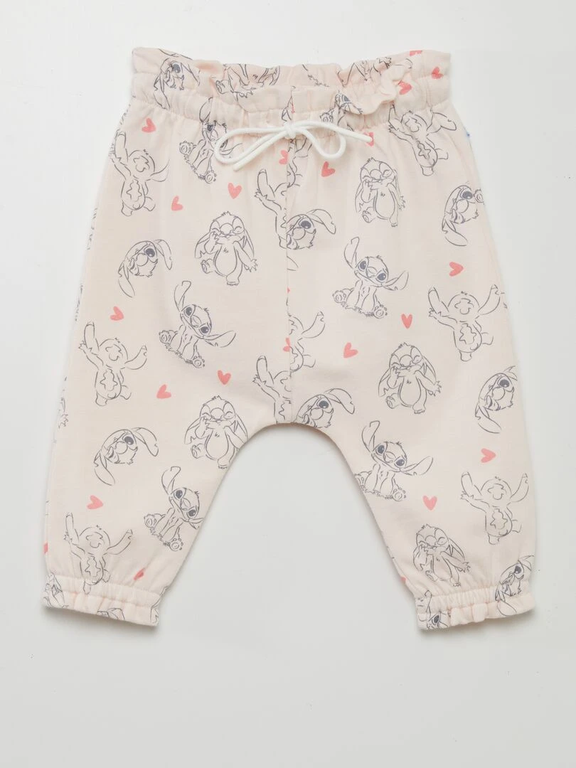 Pantalon all over 'Stitich' Rose stitch