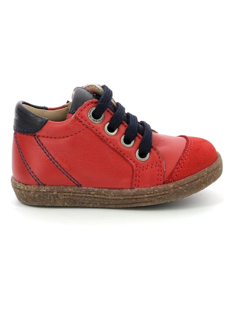 Sneakers hautes Cuir Wanice Rouge