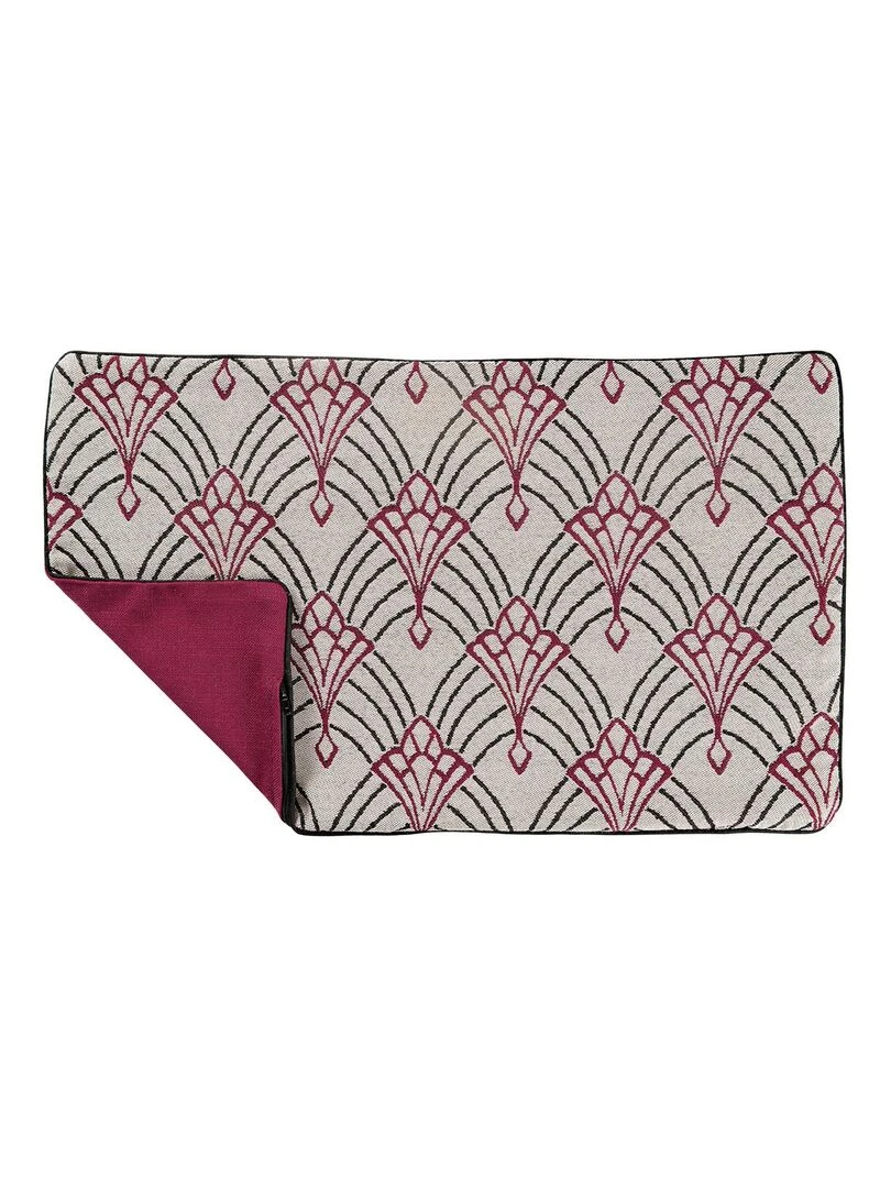 Housse de coussin imprimée art décoratif Rouge