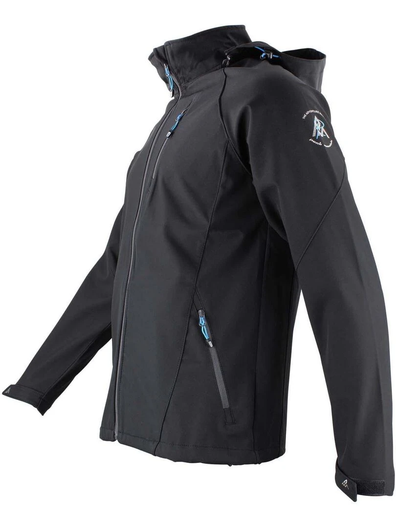 Blouson softshell homme CELSIOR   PEAK MOUNTAIN   Noir Noir