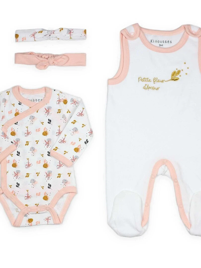 Kit naissance 3 pièces   Blanc