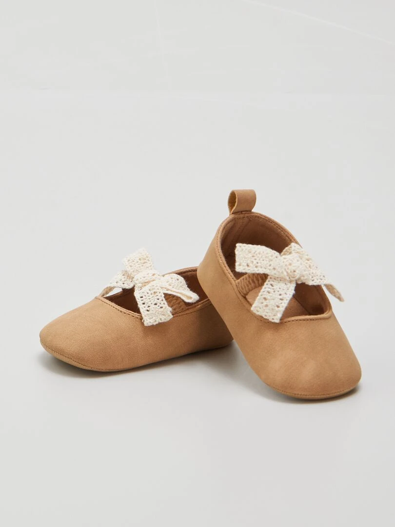 Ballerines à bride élastiquée   Camel