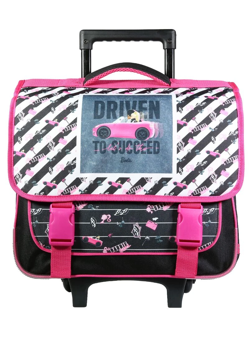 BAGTROTTER Cartable à roulettes 38 cm Barbie Voiture Multicolore