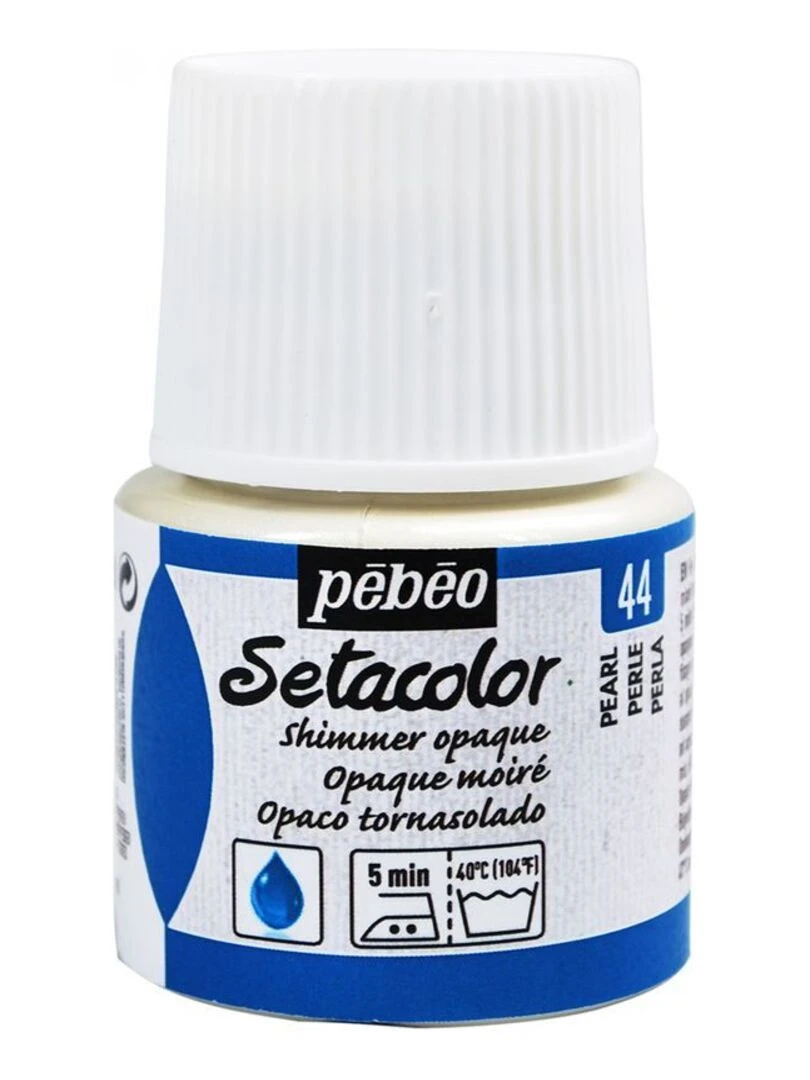 Peinture textile Setacolor opaque effet métallique Perlé 45 ml N/A