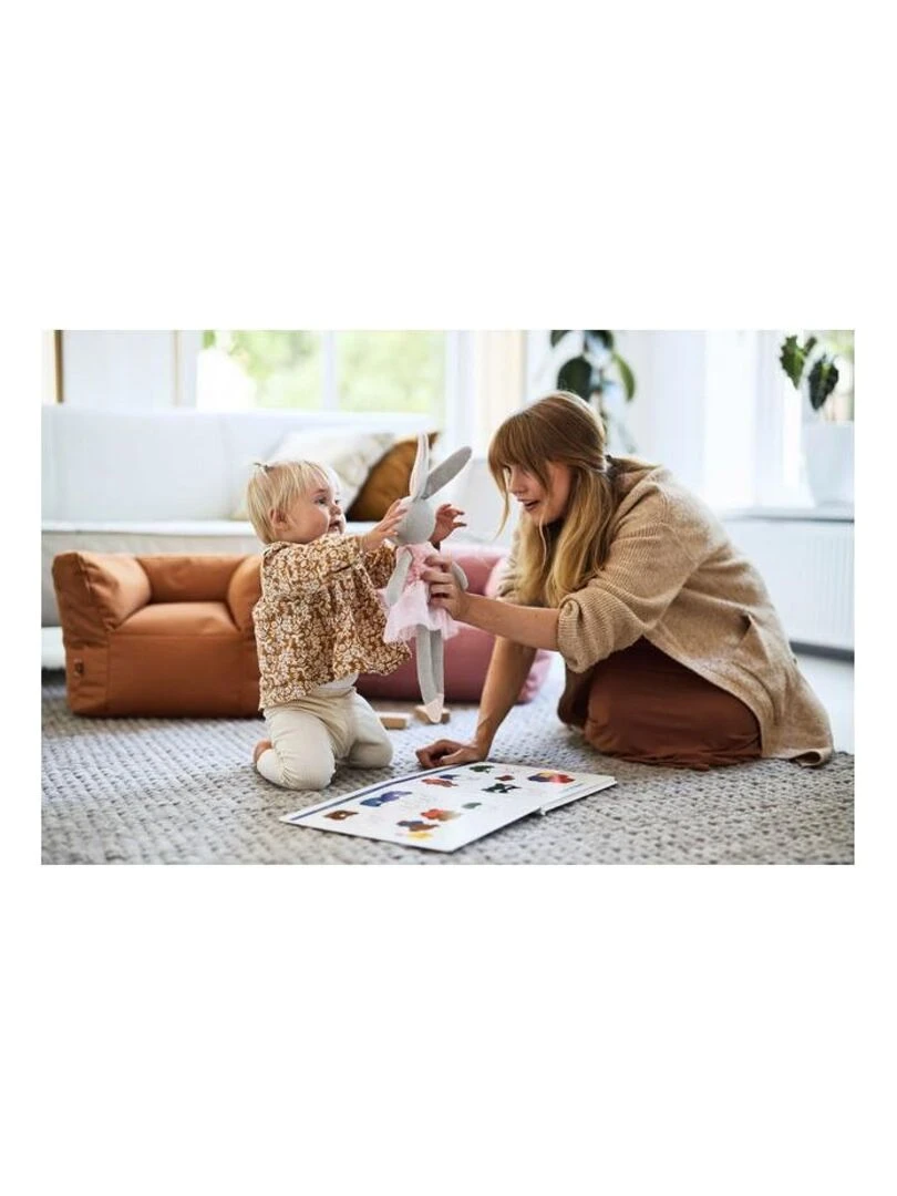 Fauteuil Pouf Enfant Rose Doux Jollein Rose