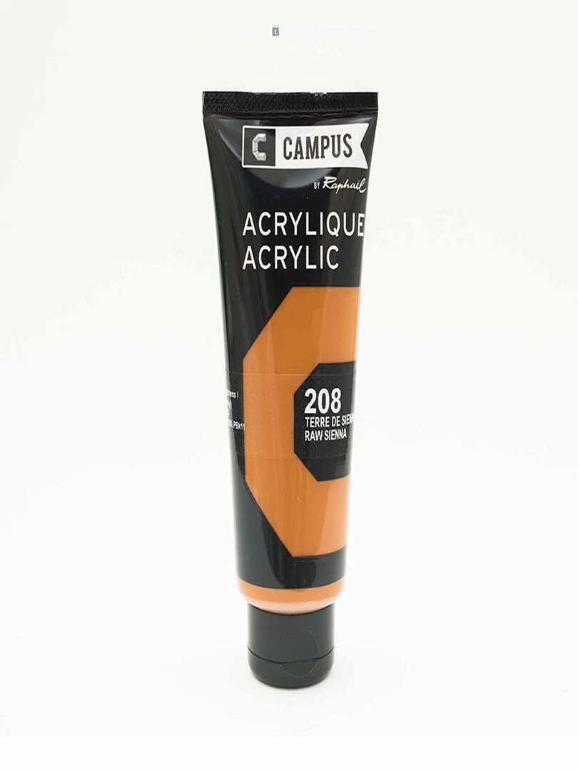 Peinture acrylique 100 ml Marron terre de Sienne naturelle n°208 N/A