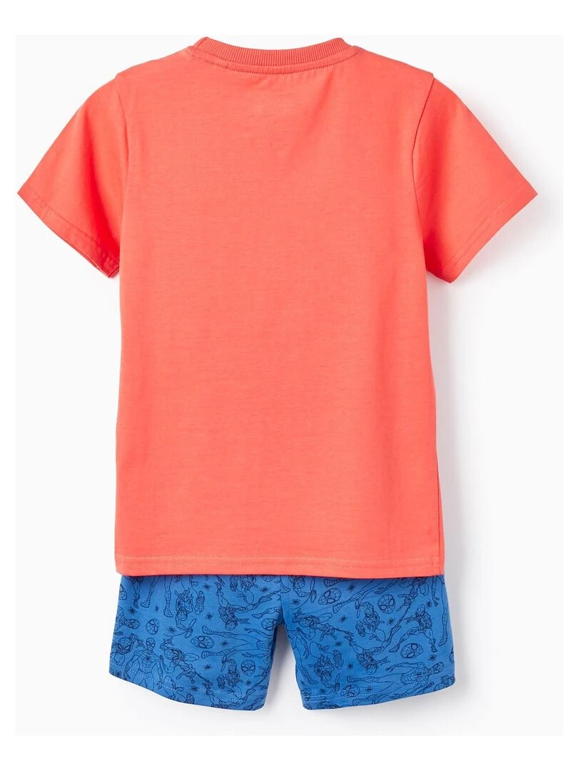 Pyjama en coton pour garçon 'Spider Man' manches courtes MARVEL SPIDERMAN Rose