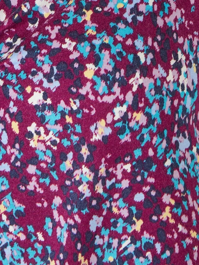Tee shirt imprimé coton/modal  manches courtes   Damart   Violet