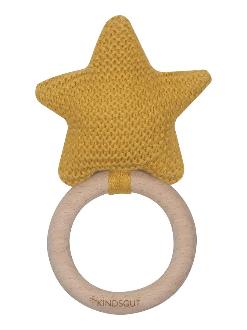 Jouet à saisir en crochet etoile Jaune