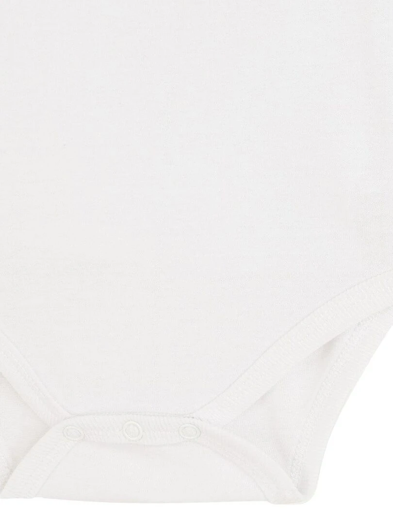 Lot de 3 bodies bébé manches longues croisés   Blanc