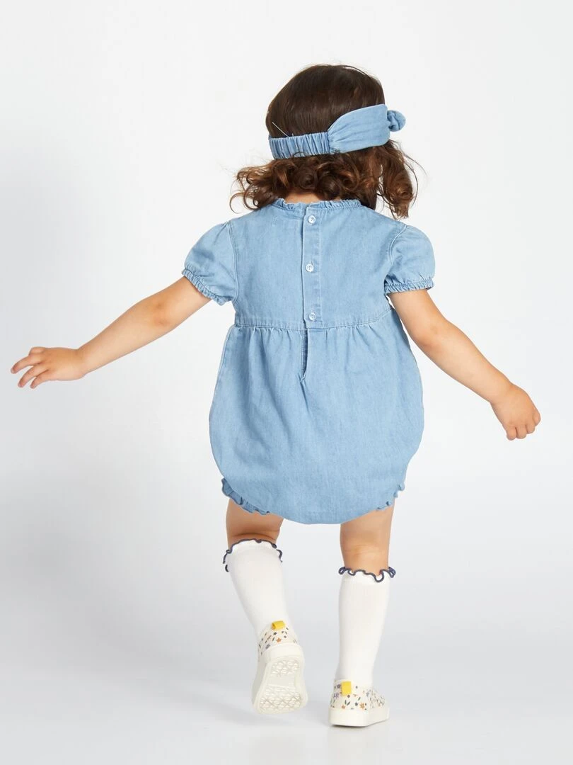 Ensemble barboteuse avec accessoires Bleu