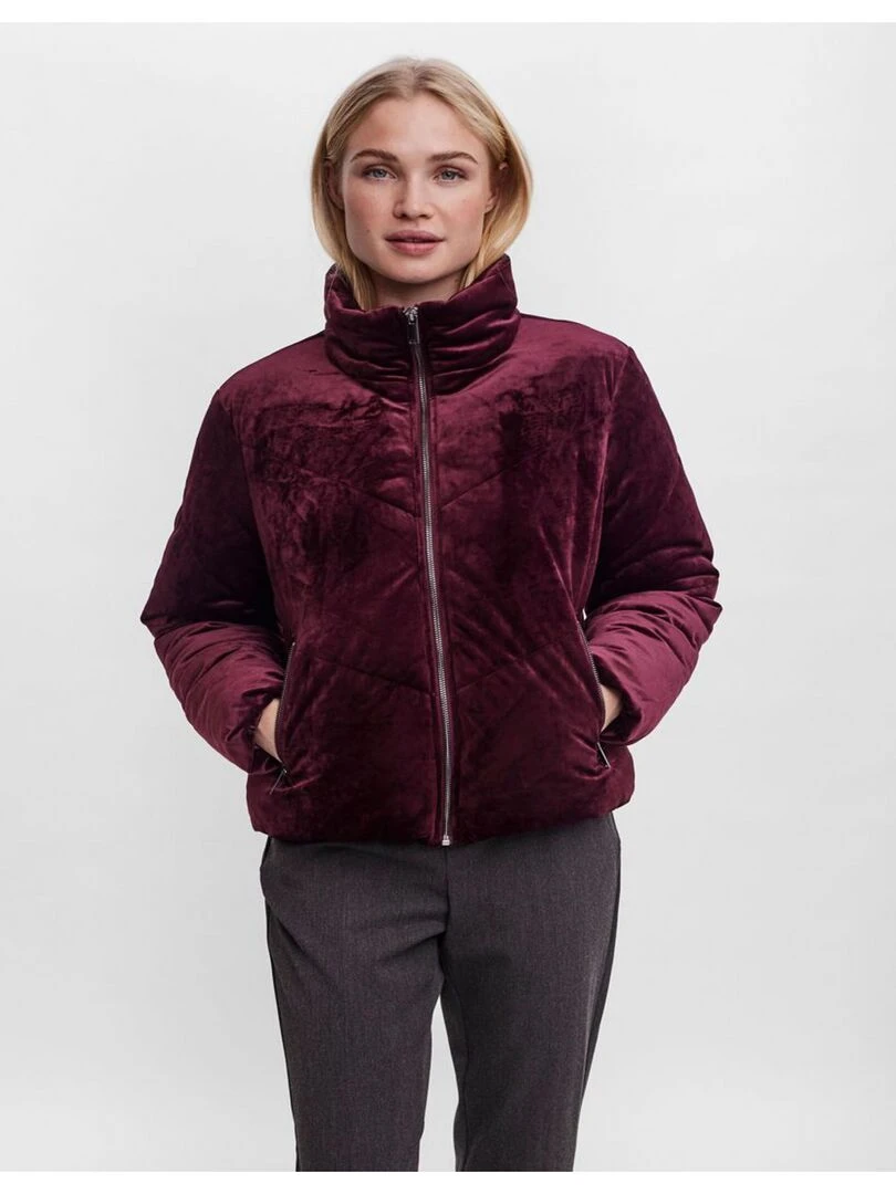 Veste en velours Vero Moda Bordeaux
