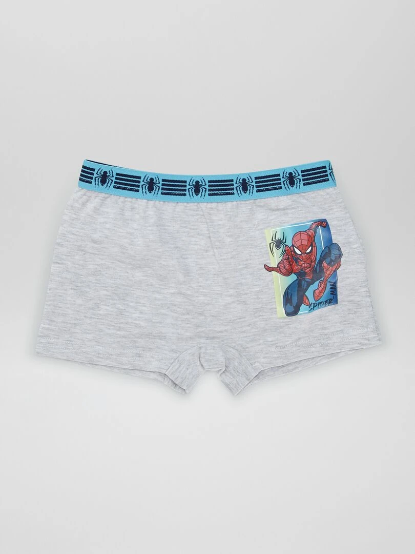 Lot de 2 boxers 'Spider Man' 'Marvel'   Gris