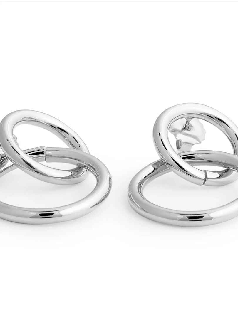 Boucles d'oreilles  rada rhodié   Argent