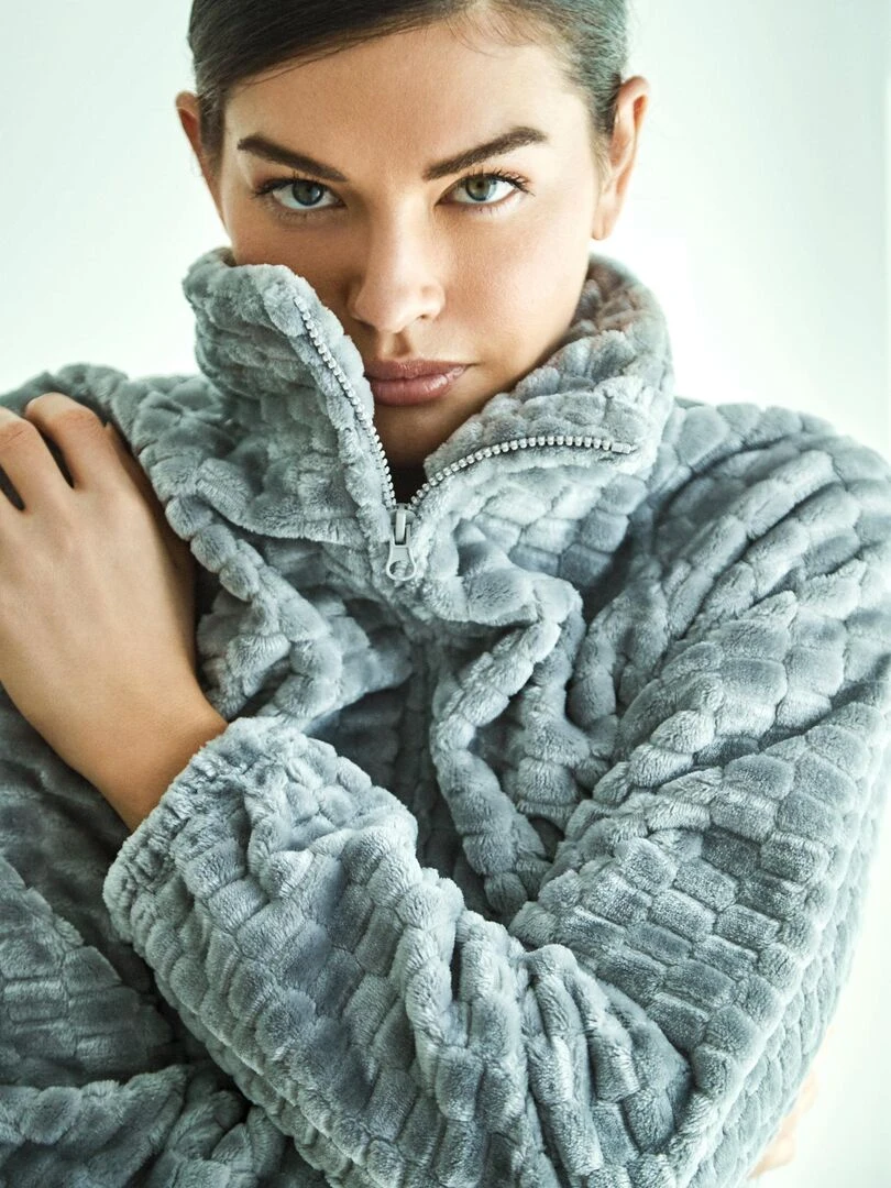 Veste d'intérieur zippée Supersoft   Gris