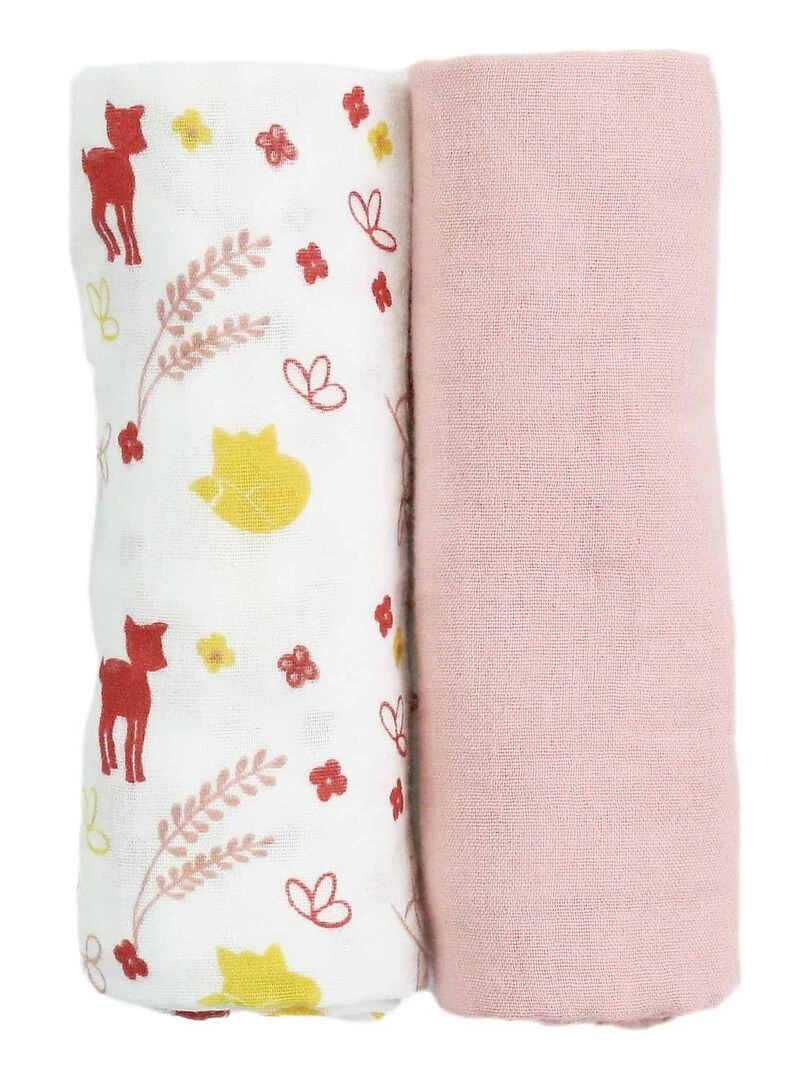 lot de langes Rose