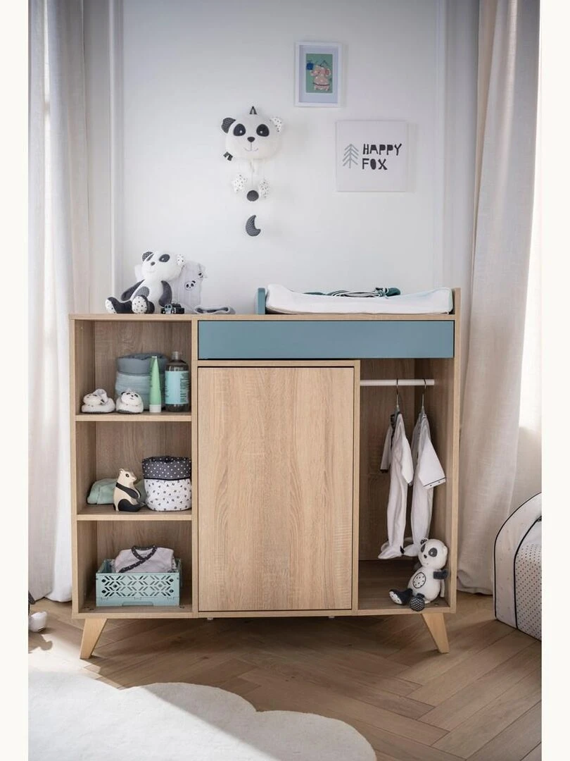 Commode à langer évolutive en bureau   SAUTHON   Bleu