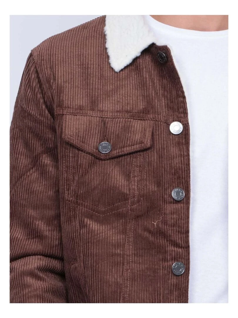 Blouson velours ZUCKY   Marron