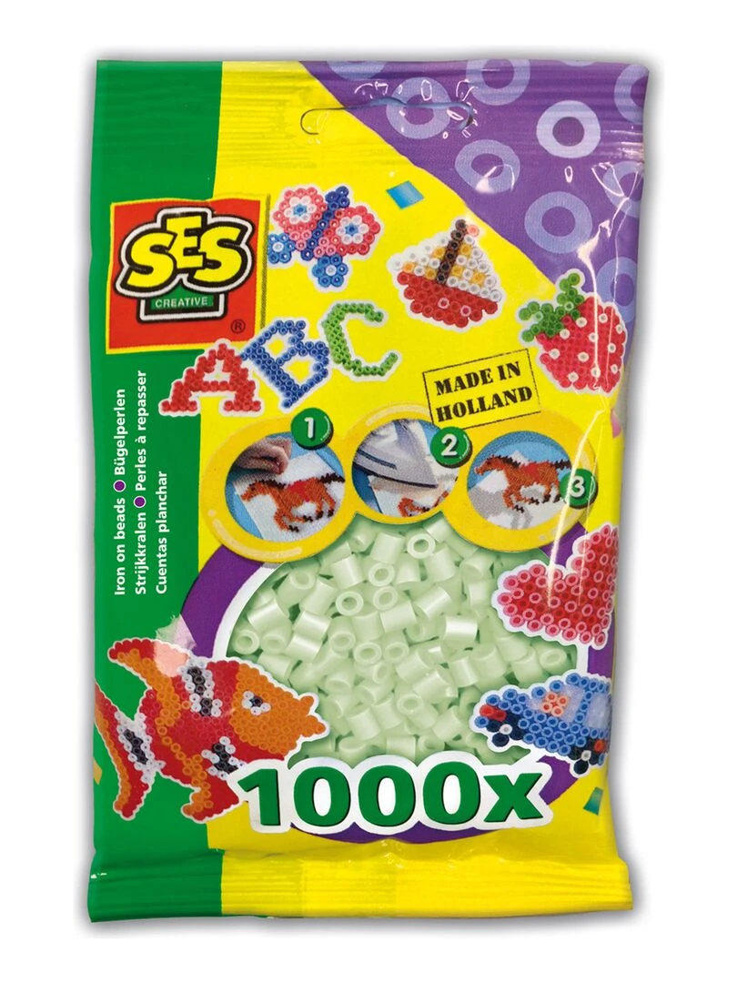 Sachet de 1000 perles Technique à repasser : Phosphorescent N/A