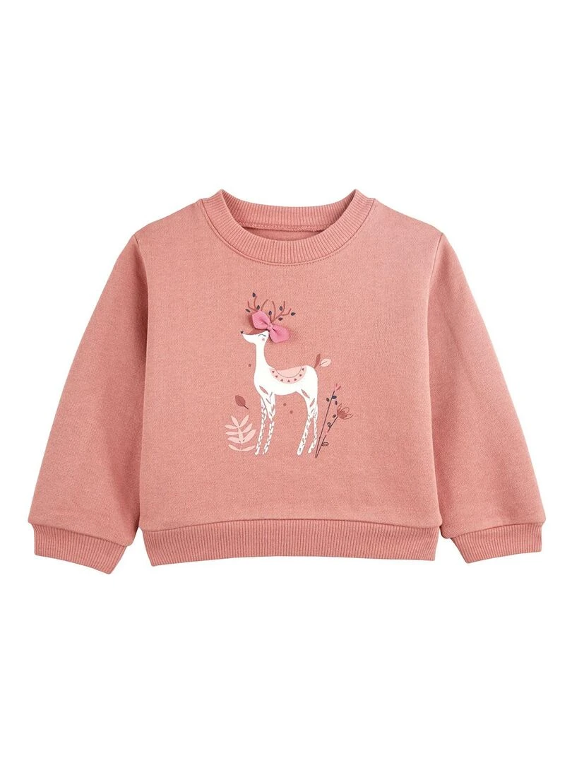 Sweat shirt en molleton bébé fille Nola Rose